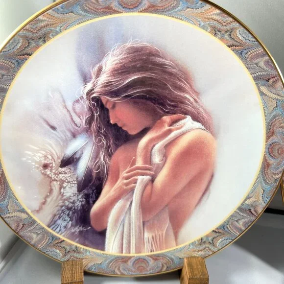 Set of 4 Plates Bradford Exchange - Native Beauty - Native American Inspired - W - Picture 2 of 10